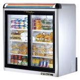True&reg; S/S Glass Door Countertop Refrigerator, 9 Cubic Ft