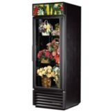True&reg; Black Glass Swing Door Floral Case Refrigerator, 23 Cubic Ft