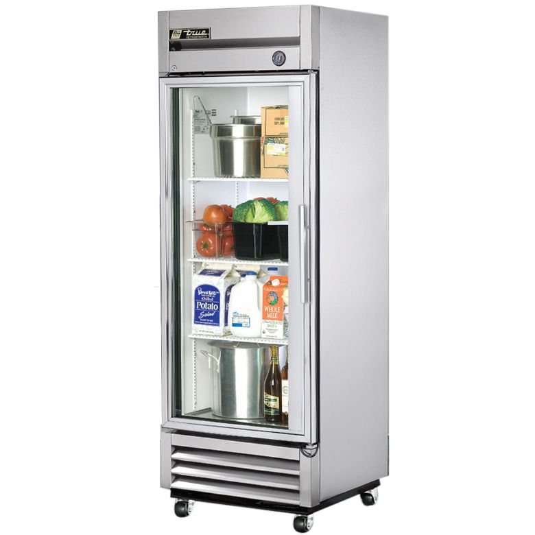 True&reg; T-Series Left Hinged Glass Door Reach-In Refrigerator, 19 CF