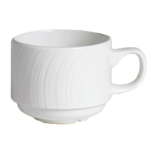 Steelite Distinction Spyro White 7.5 Oz. Stackable Cup