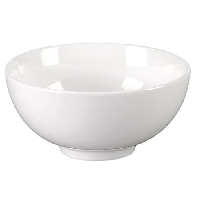 Vertex&reg; China Rubicon Undecorated White 9 Oz. Rice Bowl