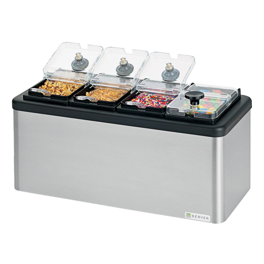 Server Insulated Bar w/4 1/9-Size Jars, Lids & Ladles, mb-4 87480