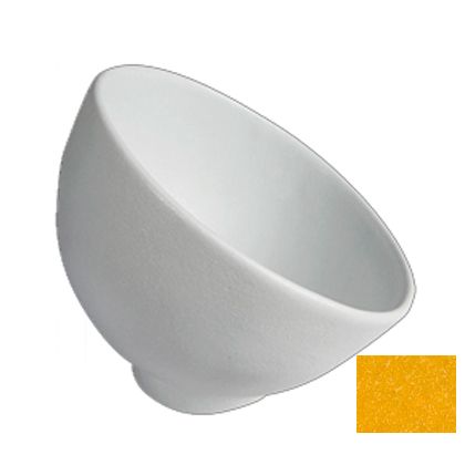 Bugambilia Yellow Resin Coated 20.29 Oz Small Sphere Buffet Bowl