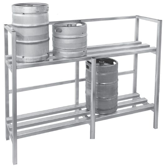 Channel Keg Storage, 2 Shelves, Holds 8 Kegs