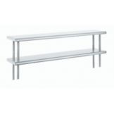 Double 15in. x 108in. S/S Table Mounted Deck Shelf, ODS-15-108