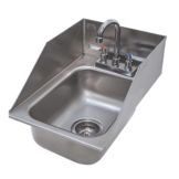 Adv. Tabco One Compartment 10x14x10 Drop-In Sink w/Splash, DI-1-10SP