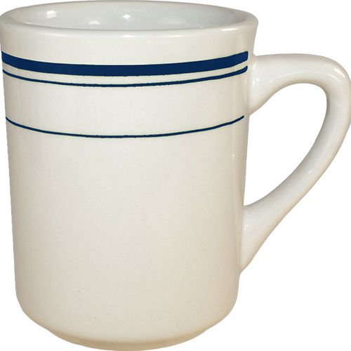 International Tableware Catania&trade; 8.5 Oz Toledo Mug w/ Blue Band