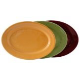 Tuxton&reg; 14-1/8" x 10-1/4" Assorted Oval Platter