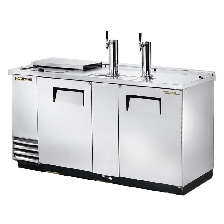 True&reg; S/S Club Top Direct Draw Beer Dispenser f/ 3 Half Barrels