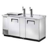 True&reg; S/S Club Top Direct Draw Beer Dispenser f/ 3 Half Barrels