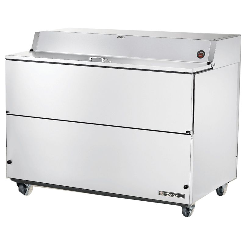 True&reg; 2-Door S/S 24.5 Cu Ft Milk Cooler w/ White Aluminum Interior