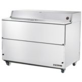 True&reg; 2-Door S/S 24.5 Cu Ft Milk Cooler w/ White Aluminum Interior