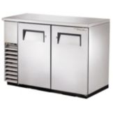 True&reg; S/S 2-Solid Door 4-Shelf Back Bar Cooler for 82 6-Packs