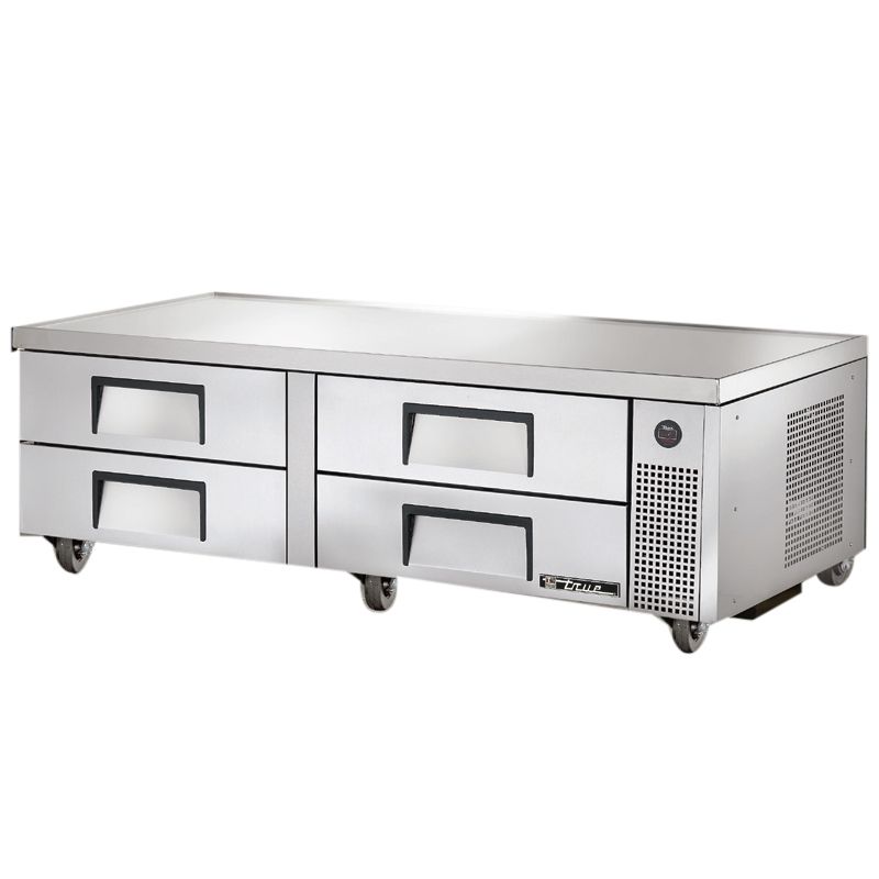 True&reg; S/S 72"W 4-Drawer Refrigerated Chef Base
