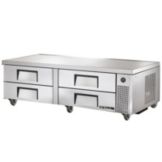 True&reg; S/S 72"W 4-Drawer Refrigerated Chef Base