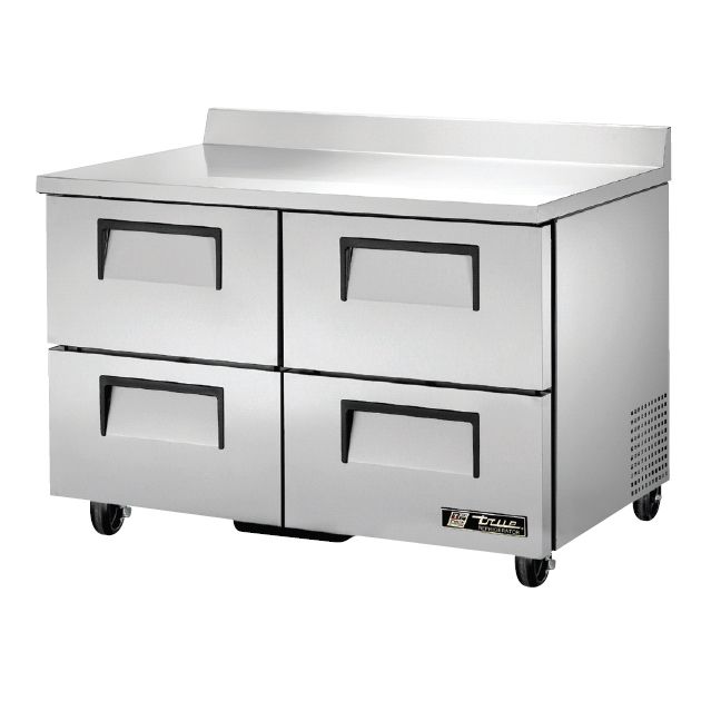 True&reg; 4-Drawer S/S Deep Worktop 12 Cu Ft Refrigerator