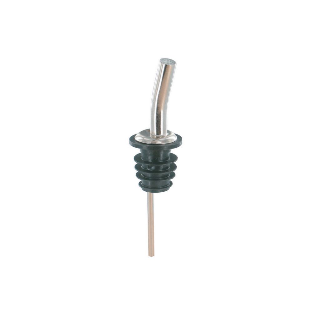 Spill-Stop Chrome Metal Pourer with Screen