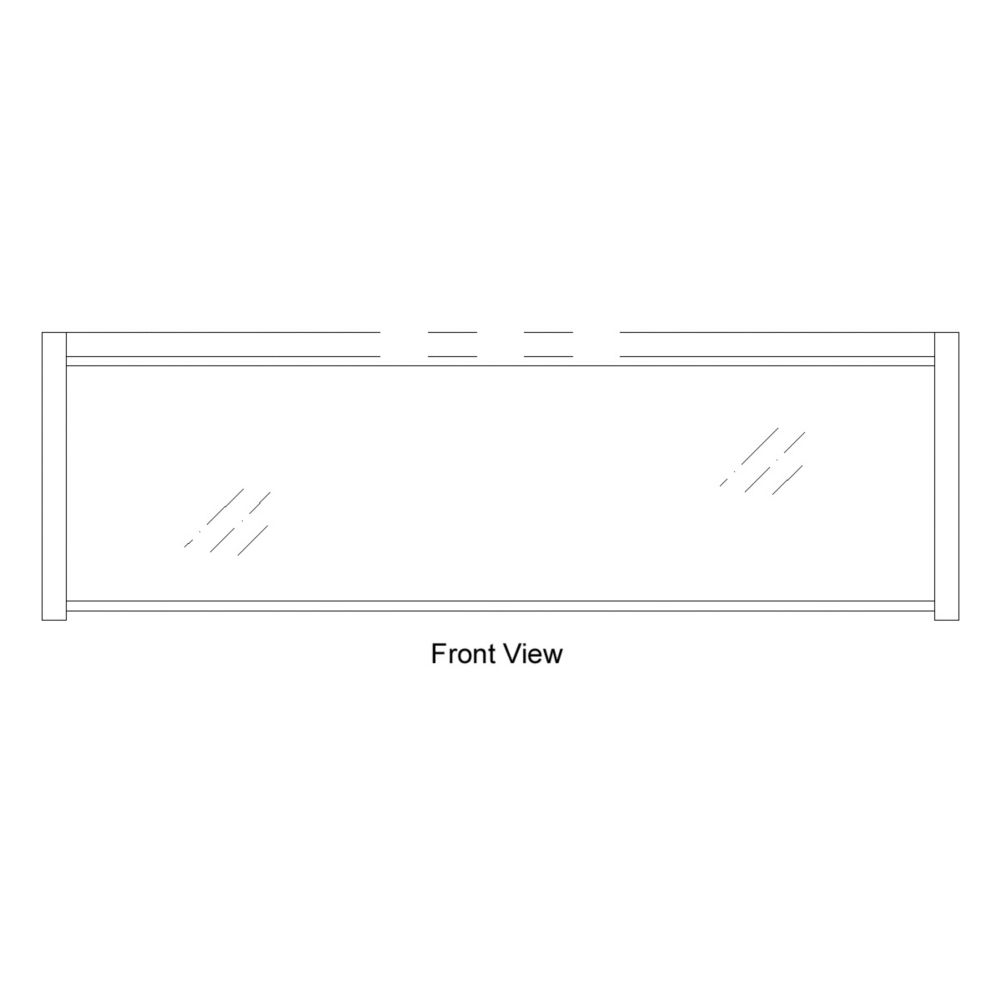 Randell&reg; 48" Glass Countertop Protector