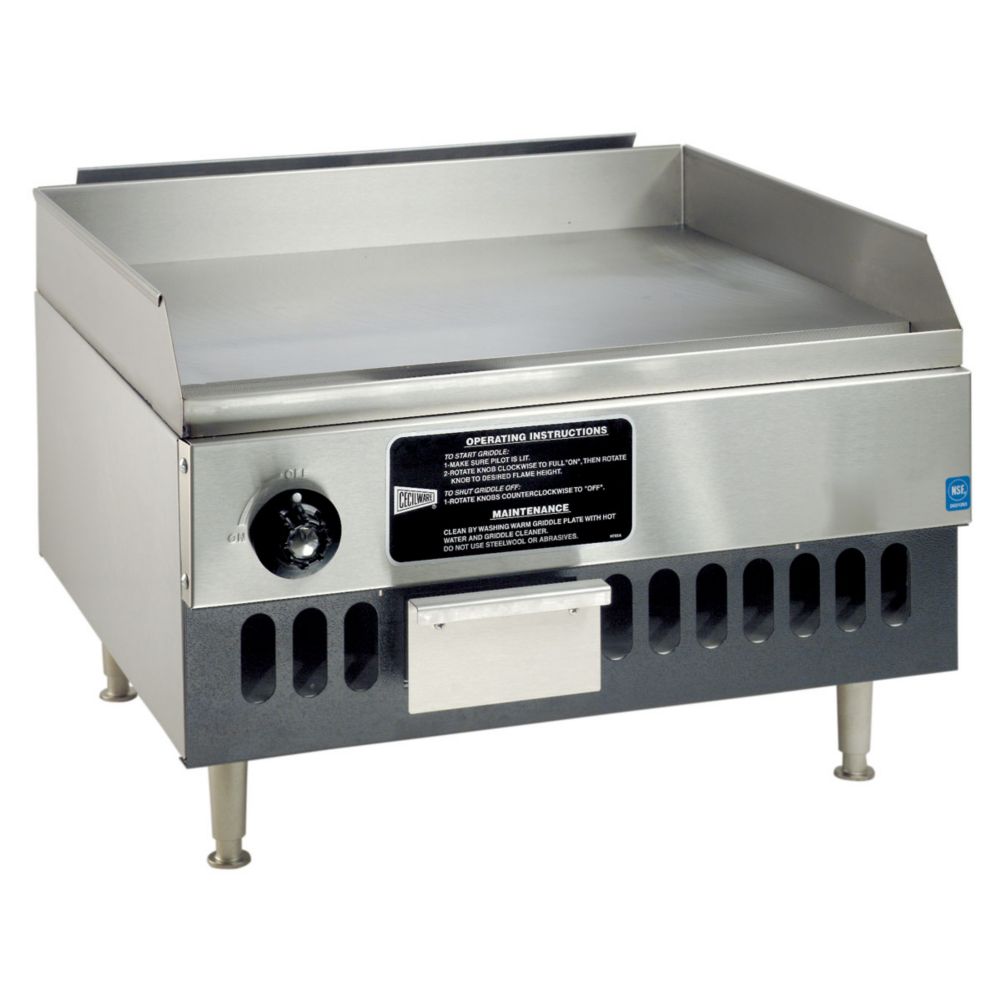 LP Gas Griddle, 16000 BTU, 18" x 12"