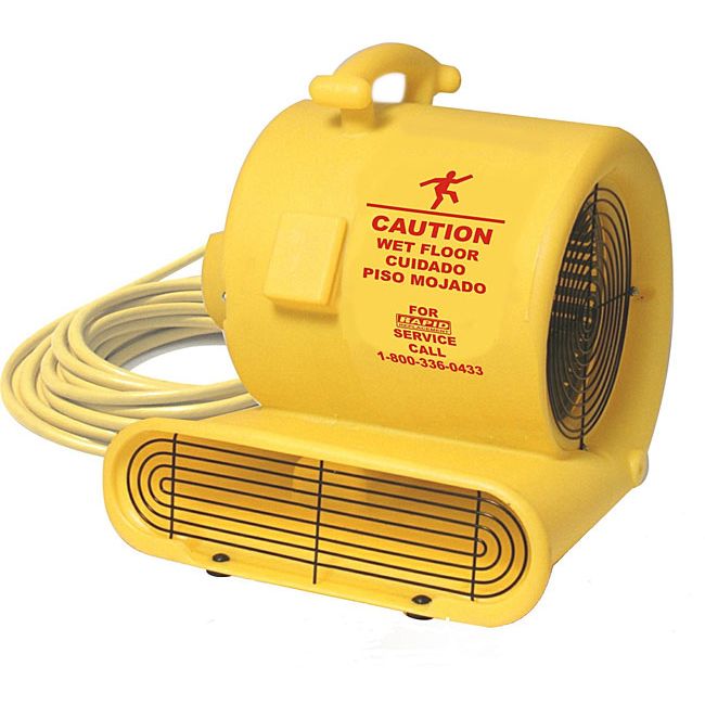 Oreck&reg; Fast&reg; Yellow 3-Speed Floor Fan / Air Mover