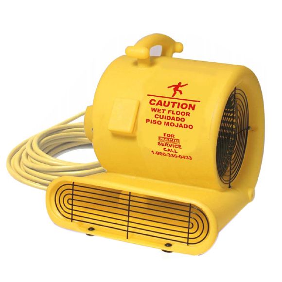 Oreck&reg; Fast&reg; Yellow 3-Speed 220V Floor Fan / Air Mover