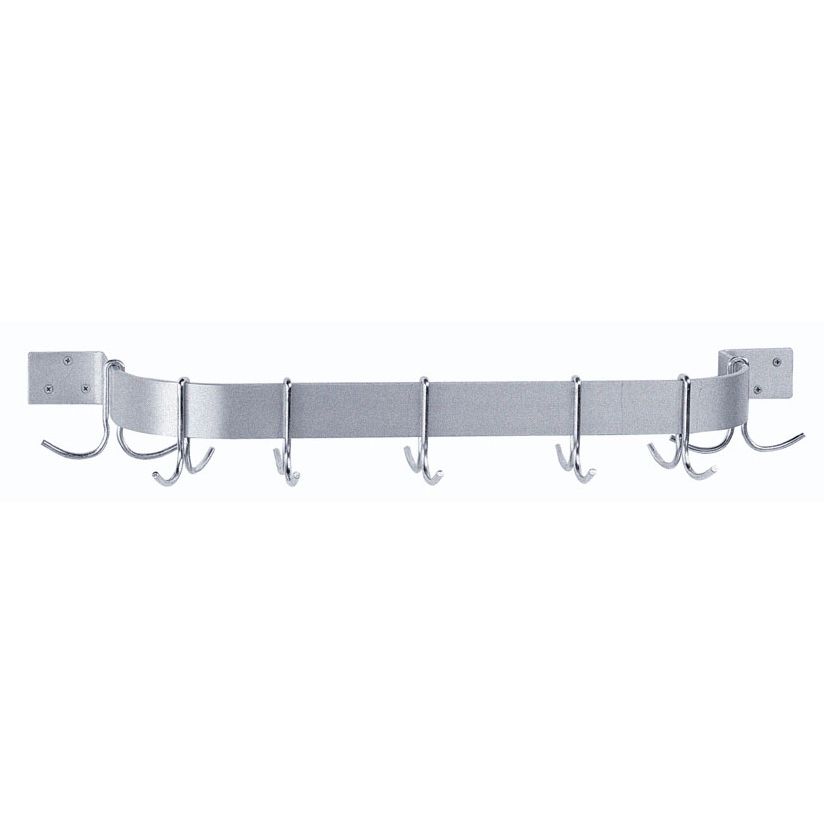 Powder Coated 84" Single Wall-Mounted Pot Rack, GW1-84