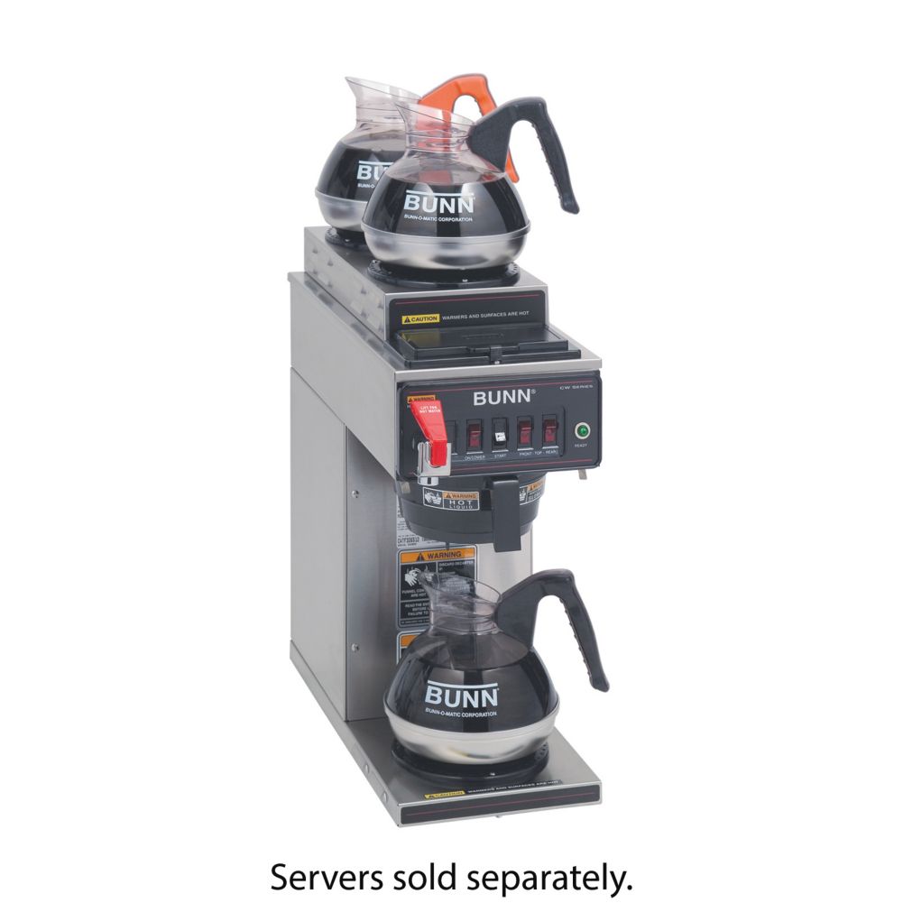 BUNN&reg; CWTF15-3 S/S Automatic Coffee Brewer with 2U/1L Warmers