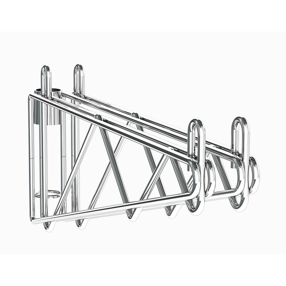 Metro&reg; Super Erecta&reg; Post Mount 21" Chrome Shelf Supports