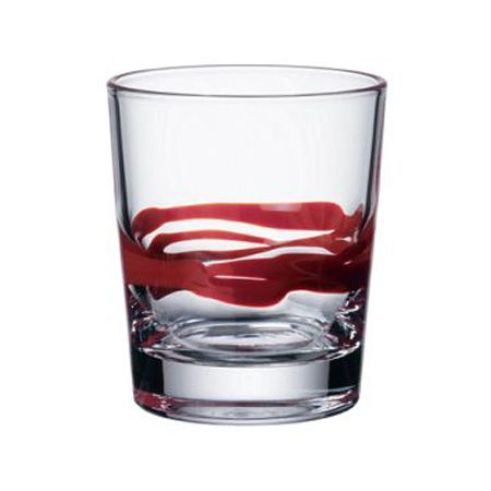Bormioli Rocco 4 Oz Red Ceralacca Shot Glass