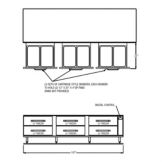 Randell&reg; 107" Freezer Equipment Stand w/ (6) 32" drawers