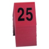 Cal-Mil&reg; No. 26 - 50 Red with Black Table Tents