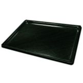 Cal-Mil&reg; Black 13" x 18" Shallow Tray