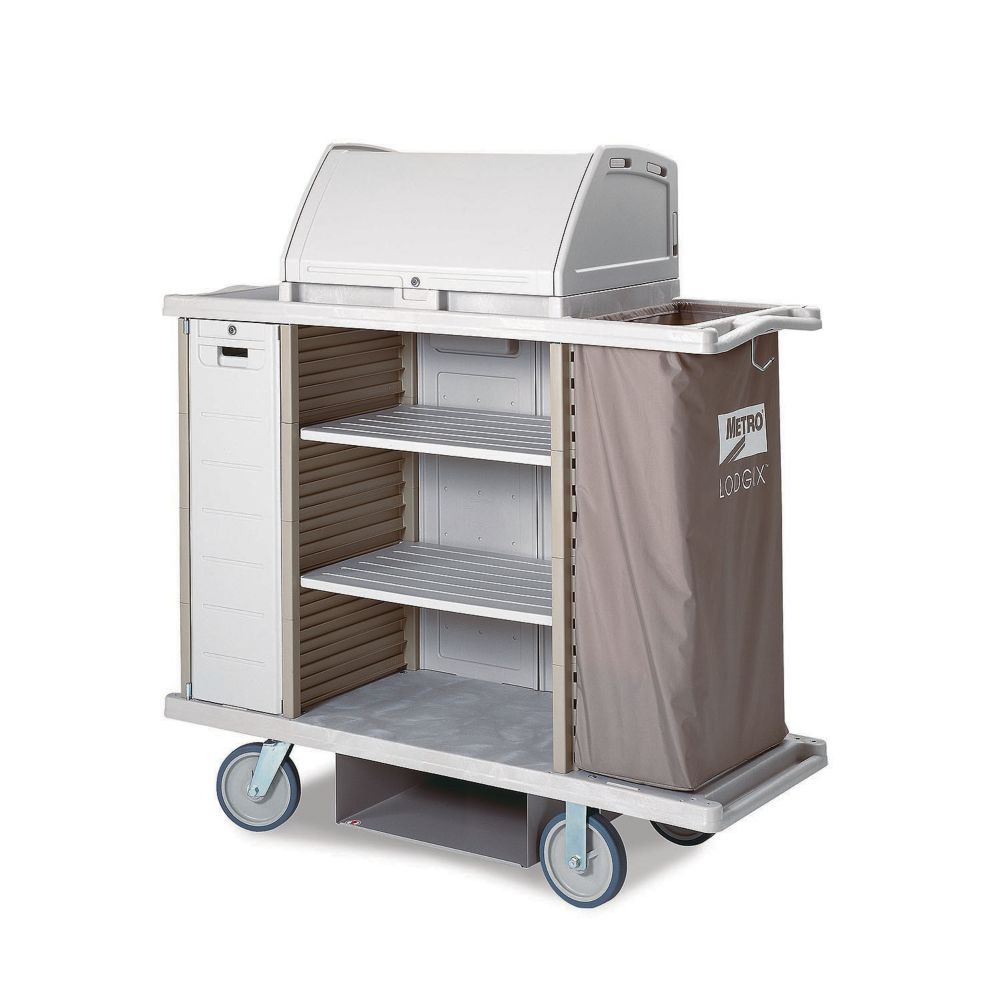 Metro&reg; Lodgix&trade; 60"L x 51"H Pro Housekeeping Cart