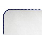 Lapaco 14" x 19-1/4" Seville Rose Embossed White Tray Cover