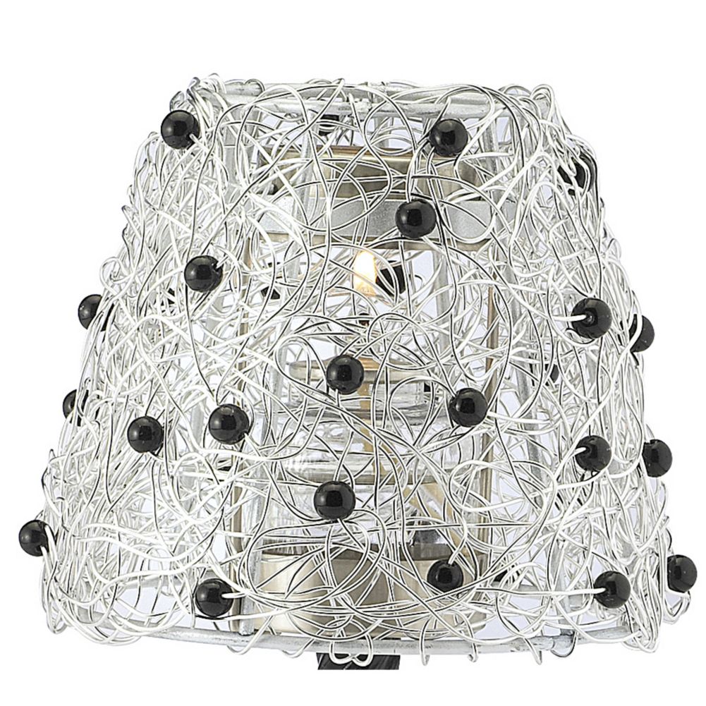 Candle Lamp&reg; Black Beaded Shade