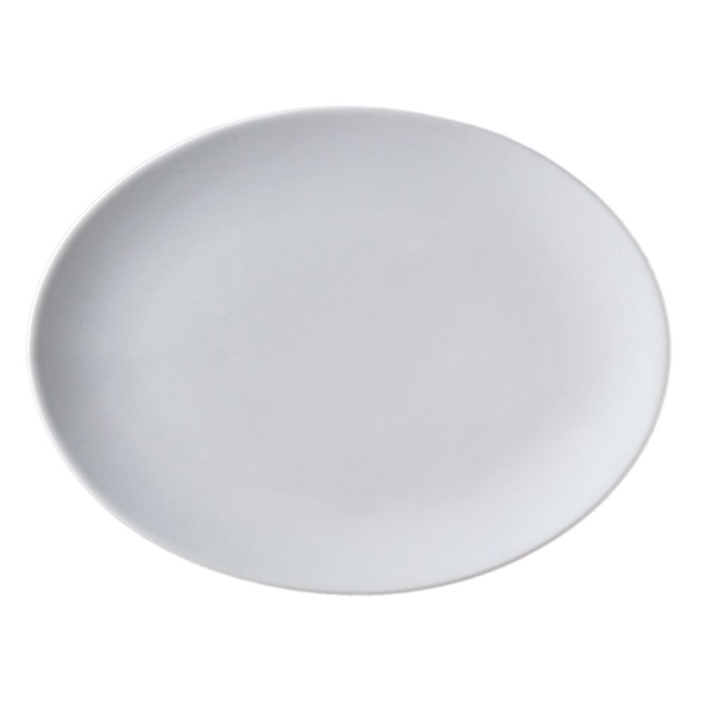 Vertex&reg; Ventana Collection White 15-1/4" Coupe Oval Platter