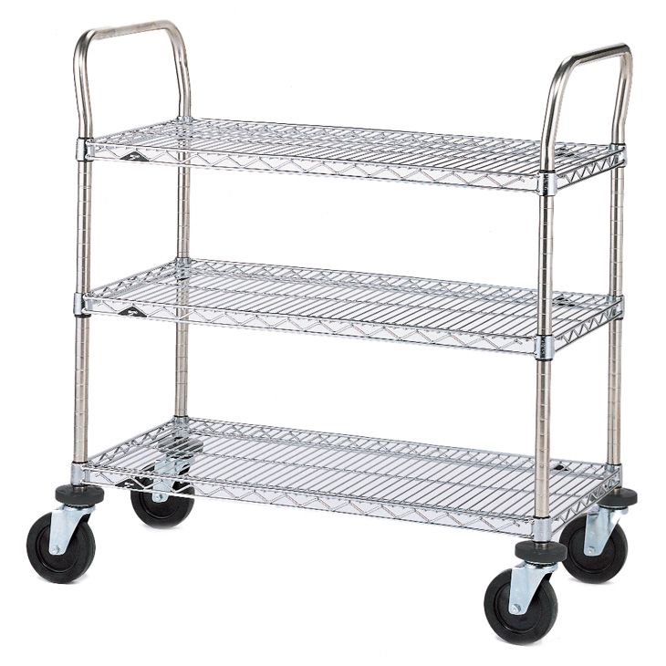 Metro&reg; SP Series 18 x 36" Cart w/ 3-Super Erecta&reg; Shelves