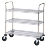 Metro&reg; SP Series 18 x 36" Cart w/ 3-Super Erecta&reg; Shelves
