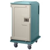 Cambro Slate Blue Tall 2-Comp. Meal Delivery Cart for 15 x 20 Trays