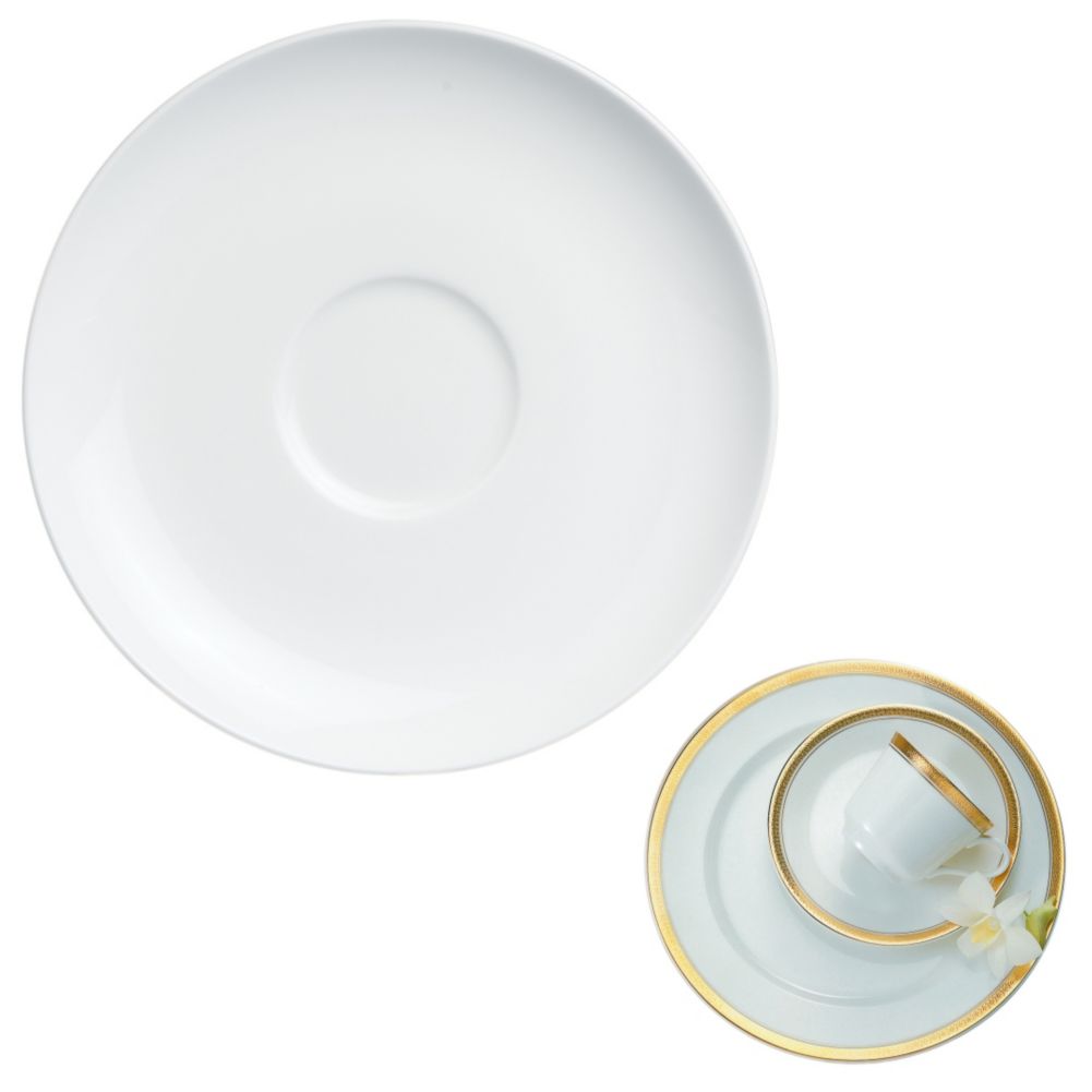 Steelite Royal Court Esmeralda 7" Bouillon Saucer