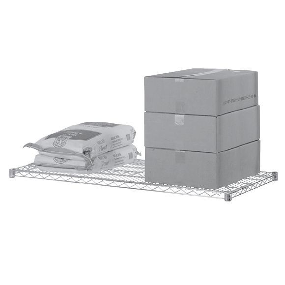 Focus Foodservice 24"W X 72"L Chrome Plated Wire Shelf