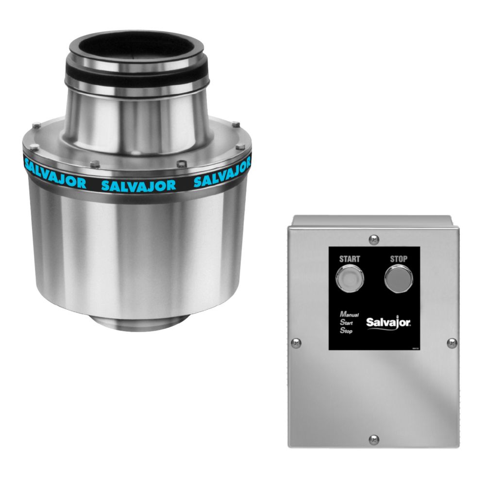 Salvajor 3/4-HP Disposer w/ 6-1/2" Sink Assembly and MSS Control