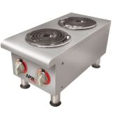 APW Wyott&reg; EHP 208V Electric Dual Burner Hot Plate