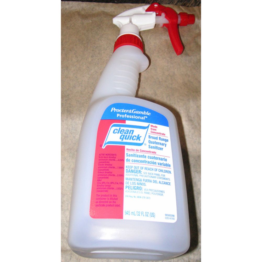 Quat. Sanitizer 32 oz Spray Bottle