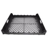 Blue Plastic Double Bun Tray For Sandwich Program