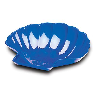 Delfin 11x10x3 in. Acrylic Blue 2 Qt. Seafood Shell Bowl
