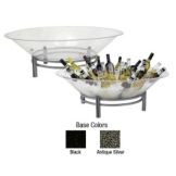Buffet Enhancement Round 32 in. Iron Ice Display and Wrought Iron Base