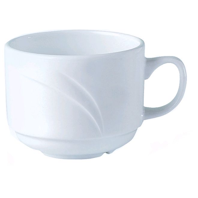 Steelite Distinction Alvo White 3 Oz. Stackable Cup