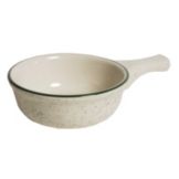 Tuxton&reg; 10 Oz. Green Speckle French Casserole Dish
