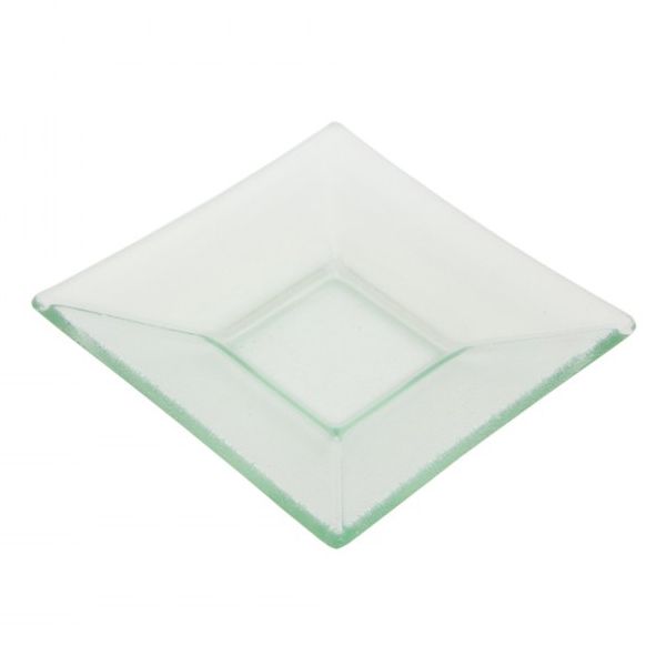 Ten Strawberry Street Sheer 5-3/4" Square Clear Appetizer Plate